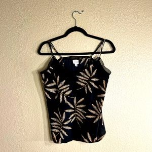 Black palm leaf camisole top by A New Day size:M